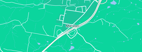 Map showing the location of Fertspread in Marulan, NSW 2579