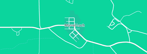 Map showing the location of Marvel Loch Local Post Office in Marvel Loch, WA 6426