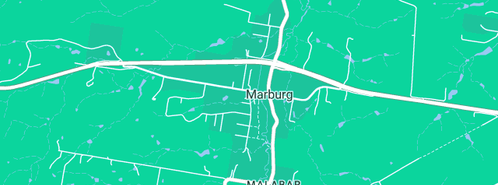 Map showing the location of Woodland's of Marburg in Marburg, QLD 4346