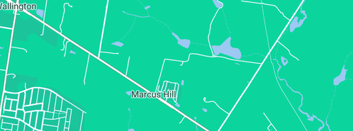 Map showing the location of Mannerim Stables Co in Marcus Hill, VIC 3222