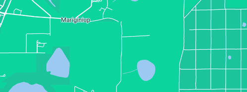 Map showing the location of Christmas Trees of Wanneroo in Mariginiup, WA 6078