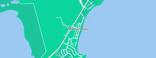 Map showing the location of Yorke's Holiday Units in Marion Bay, SA 5575