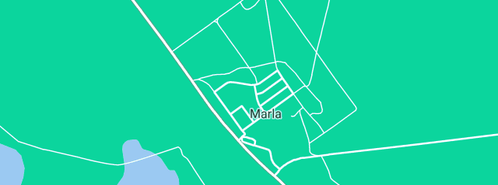 Map showing the location of Marla Police Station in Marla, SA 5724