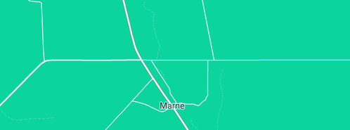 Map showing the location of Bank Of New South Wales in Marne, WA 6608