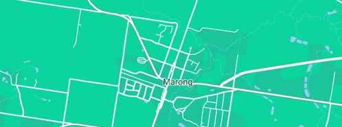 Map showing the location of Lawn Mowing Marong in Marong, VIC 3515