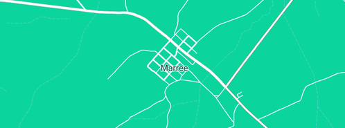Map showing the location of SA Police Marree in Marree, SA 5733