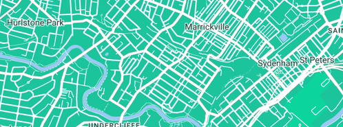 Map showing the location of Dial A Driver in Marrickville South, NSW 2204