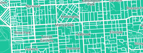 Map showing the location of Burnside Bldg in Marryatville, SA 5068