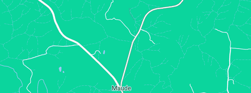 Map showing the location of Moorabool Views Homoeopathic centre in Maude, VIC 3331