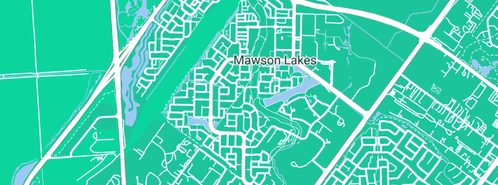 Map showing the location of Acuveda Health Spa in Mawson Lakes, SA 5095