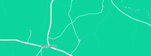 Map showing the location of Mayanup Recreation Ground in Mayanup, WA 6244