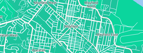 Map showing the location of Shipping Containers in Mayfield, NSW 2304