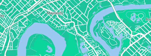 Map showing the location of Maylands Waterland in Maylands, WA 6051