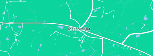 Map showing the location of Meadow Flat Cemetery in Meadow Flat, NSW 2795