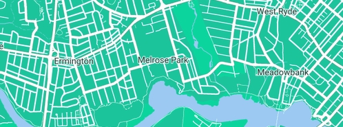 Map showing the location of EnviroIso Group in Melrose Park, NSW 2114