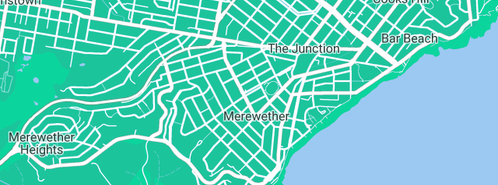 Map showing the location of Wrapped To You in Merewether, NSW 2291