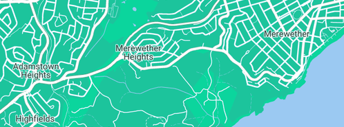 Map showing the location of Riverstyx Tree Service in Merewether Heights, NSW 2291