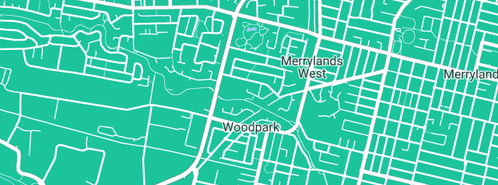 Map showing the location of Tony's Tree Lopping in Merrylands West, NSW 2160