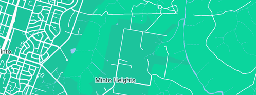 Map showing the location of Edscog in Minto Heights, NSW 2566