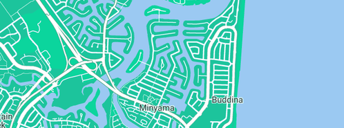 Map showing the location of Decor Interiors in Minyama, QLD 4575