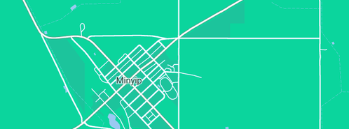 Map showing the location of Minyip Milkbar in Minyip, VIC 3392