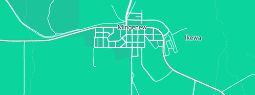 Map showing the location of Greenoil Tree Nursery in Mingenew, WA 6522