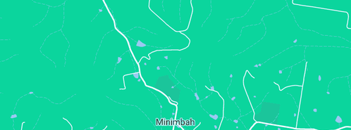 Map showing the location of Minimbah Fishing Lodge in Minimbah, NSW 2312