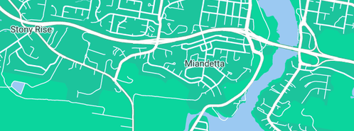 Map showing the location of Dirty Deeds Mobile High Pressure Cleaning in Miandetta, TAS 7310