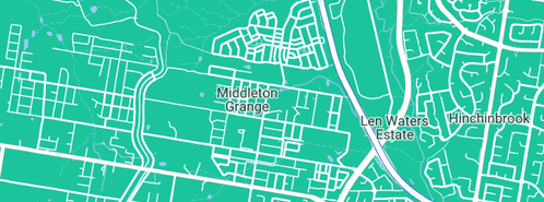 Map showing the location of Australian Acrylic Repairs in Middleton Grange, NSW 2171