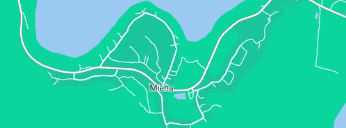 Map showing the location of Rainbow Lodge in Miena, TAS 7030