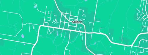 Map showing the location of Shoalhaven City Council Milton Library in Milton, NSW 2538