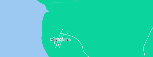 Map showing the location of Lagulalya Store in Milyakburra, NT 822