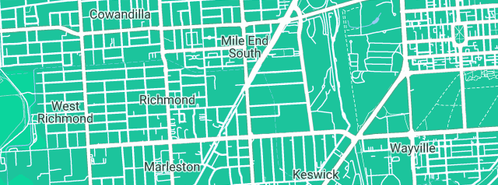 Map showing the location of Die Cutting & Creasing Services in Mile End South, SA 5031
