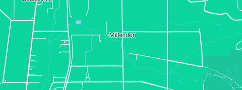 Map showing the location of Kregers P & M Cartage Contractors in Millendon, WA 6056