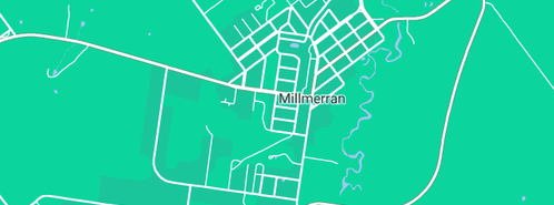 Map showing the location of Millmerran Memorial Bowls Club in Millmerran, QLD 4357