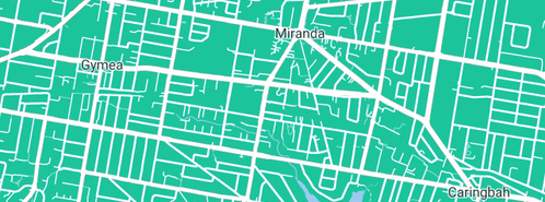 Map showing the location of Skin & Brow Studio in Miranda, NSW 2228