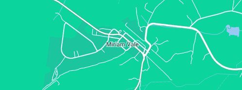 Map showing the location of Alf Larson Park in Miriam Vale, QLD 4677