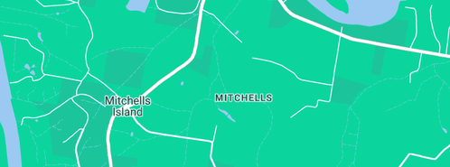 Map showing the location of Mitchells Island Public School in Mitchells Island, NSW 2430