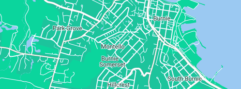 Map showing the location of All Fencing Services in Montello, TAS 7320