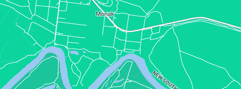 Map showing the location of Cornwall R M & K L in Monak, NSW 2738