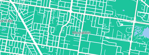 Map showing the location of Bayside Coaches in Moorabbin East, VIC 3189
