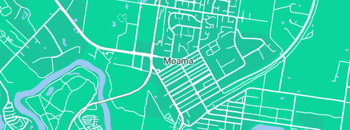 Map showing the location of Rabar in Moama, NSW 2731
