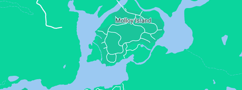 Map showing the location of Calibre Resources in Molloy Island, WA 6290