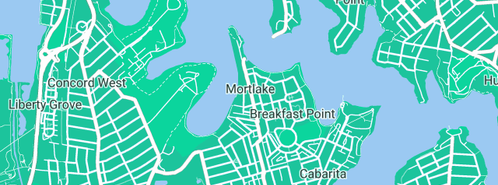 Map showing the location of Virtual Display Group in Mortlake, NSW 2137