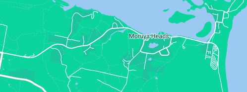 Map showing the location of Derek Harrington Landscape Paving in Moruya Heads, NSW 2537