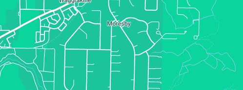 Map showing the location of Aussie Tree Services in Moresby, WA 6530
