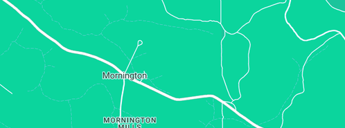 Map showing the location of Bunnings Frankston in Mornington, WA 6221