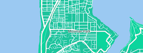 Map showing the location of Gentle Threads in Mosman Park, WA 6012