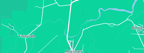 Map showing the location of Mossman Mini Maxi Self Lockup Sheds in Mossman, QLD 4873