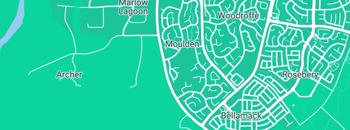 Map showing the location of NT COFFEE ANGELS in Moulden, NT 830